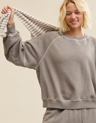 Aerie Go-To Classic Length Crew Sweatshirt