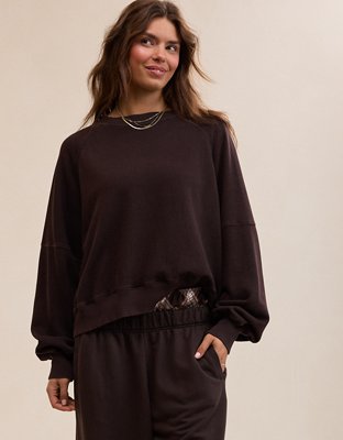 Aerie Go-To Classic Length Crew Sweatshirt