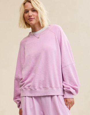 Aerie Go-To Classic Length Crew Sweatshirt