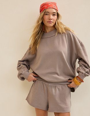 Aerie Alumni Mock Neck Sweatshirt
