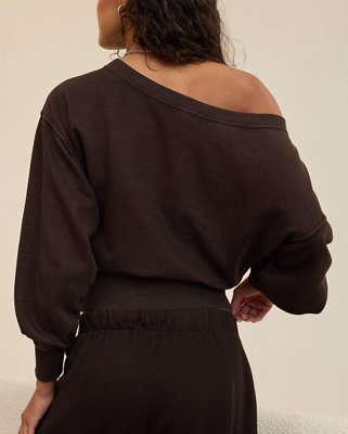 Aerie Go-To Off The Shoulder Sweatshirt | Aerie