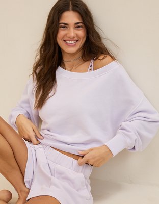Aerie Go-To Off The Shoulder Sweatshirt