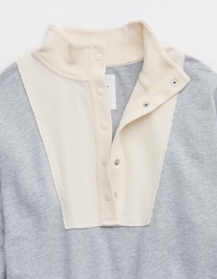 Aerie Quarter Snap Sweatshirt
