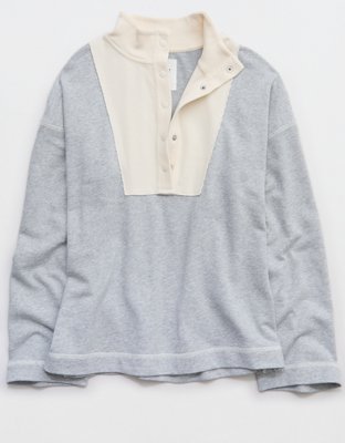 Aerie Quarter Snap Sweatshirt