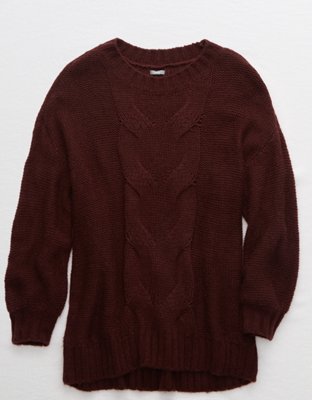 Женские свитеры Aerie Oversized Happy Place Cable Sweater — фото 3