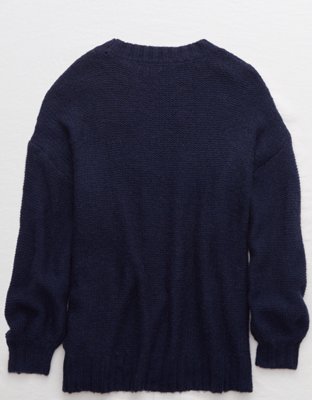 Aerie Oversized Happy Place Cable Sweater