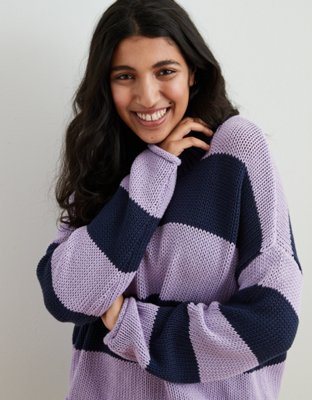 aerie purple sweater