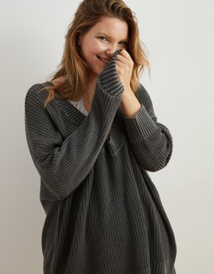 Aerie Open Knit Oversized Sweater