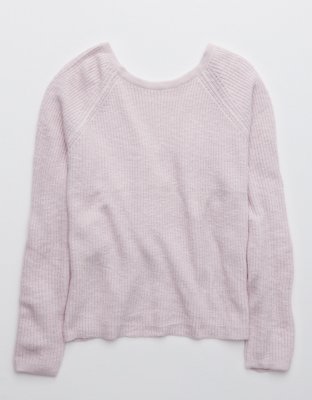 aerie pink sweater