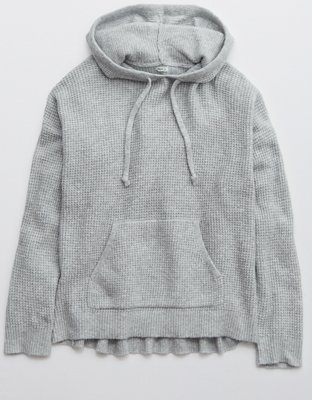 american eagle waffle hoodie