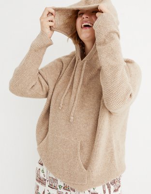 american eagle waffle cardigan