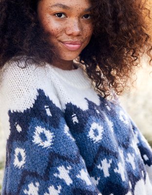 aerie blue sweater