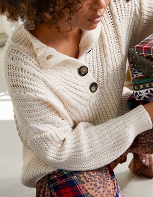mock cardigan top