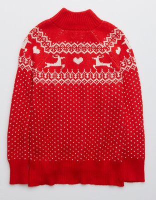 Женские свитеры Aerie Festive Feels! Quarter Zip Sweater — фото 4