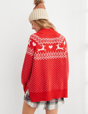 Женские свитеры Aerie Festive Feels! Quarter Zip Sweater — фото 2