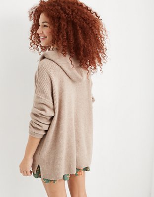 Aerie CozyUp Waffle Sweater Hoodie