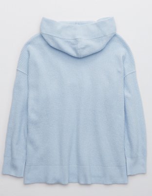 Aerie CozyUp Waffle Sweater Hoodie