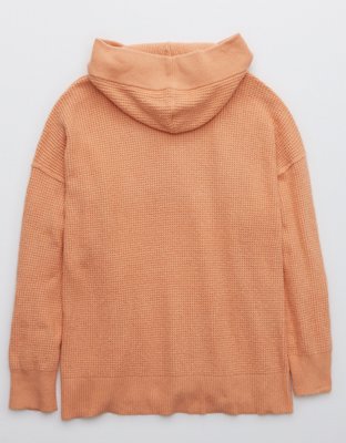 Aerie CozyUp Waffle Sweater Hoodie