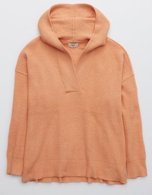 Aerie CozyUp Hoodie tejida con textura tipo waffle