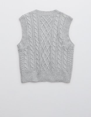 Aerie Cableknit Sweater Vest