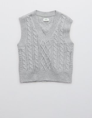 Женские свитеры Aerie Cableknit Sweater Vest — фото 4