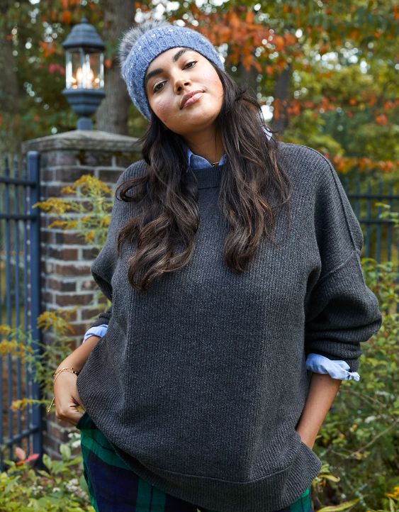 Aerie CozyUp Ribbed Sweater
