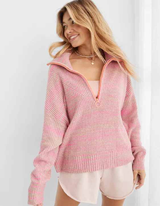 quarter zip sweater- women's sweater guide