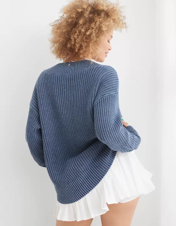 Aerie V-Neck Pullover Sweater