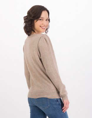 Aerie CozyUp Shrunken Crew Sweater