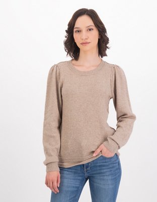 Aerie CozyUp Shrunken Crew Sweater