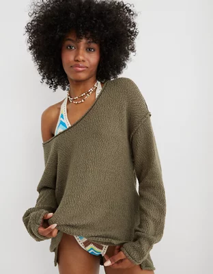 Aerie Oversized Voop Sweater