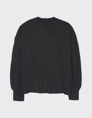 Aerie Wide Rib V-Neck Sweater