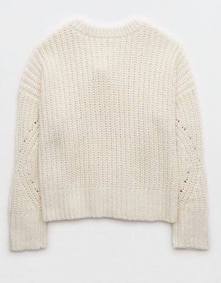 Aerie Wide Rib Crew Sweater