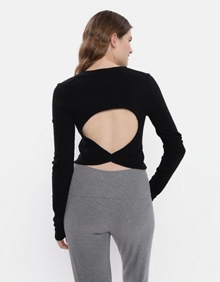 Aerie Open Back Sweater