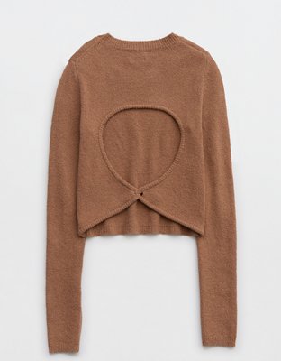 Aerie Open Back Sweater