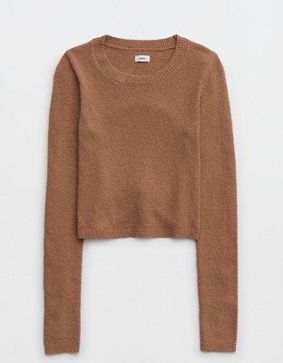 Aerie Open Knit Polo Sweater