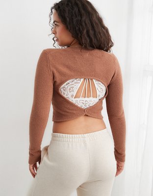 Aerie Open Back Sweater