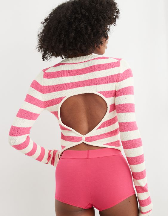 Aerie Open Back Sweater