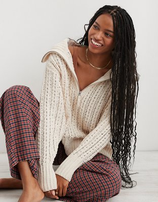 Aerie Beyond Quarter Zip Sweater