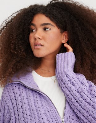 Aerie Cable Car Quarter Zip Sweater curated on LTK