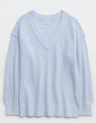 Aerie Oversized V-Neck Sweater