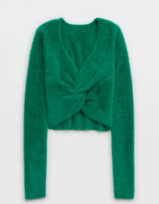 Aerie Fluffy-4-Ever Suéter Retorcido Reversible
