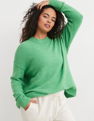 I'm midsize and a size 12 - I found the coziest Aerie sweater to