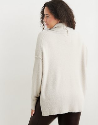 Aerie Buttercream Turtleneck Sweater