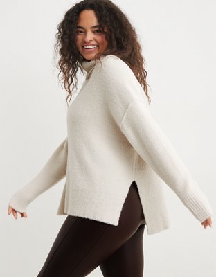 Aerie Turtleneck Sweater , Silver Shadow