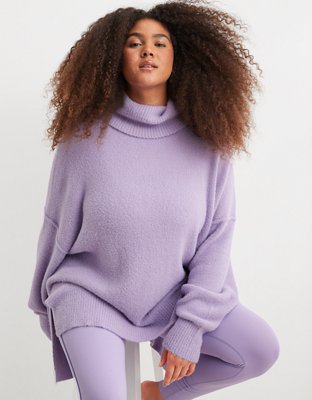 Aerie cozy outlet mock neck sweatshirt