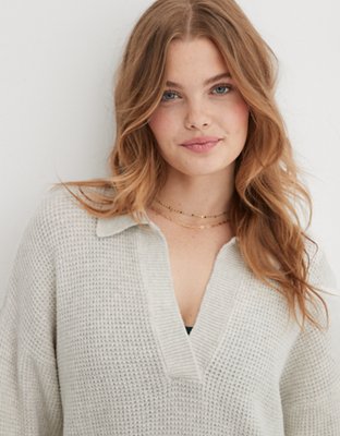 Buy Aerie CozyUp Waffle Sweater Dress online