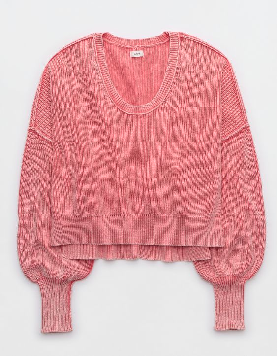 Aerie Beyond Cropped Sweater