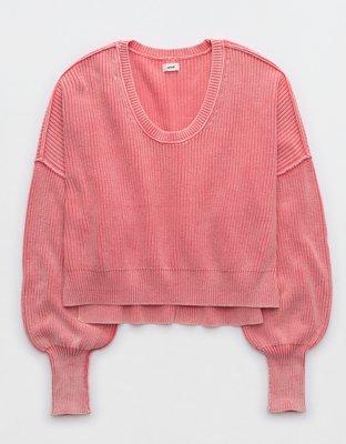 Pink Chenille Sweater - Cracker Barrel