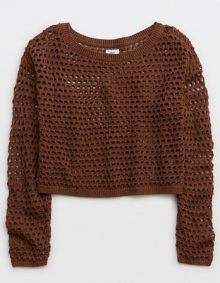 Aerie Crochet Vacay Sweater